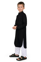 Oday Black Pathani Suit for Boys - Mashroo