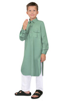Oday Green Pathani Suit for Boys - Mashroo