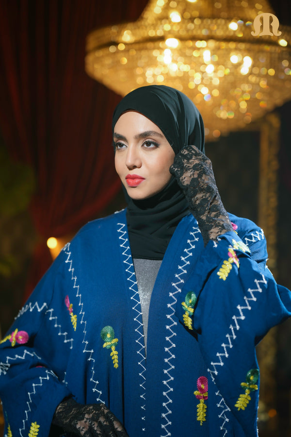 Aria Shrug Abaya Blue