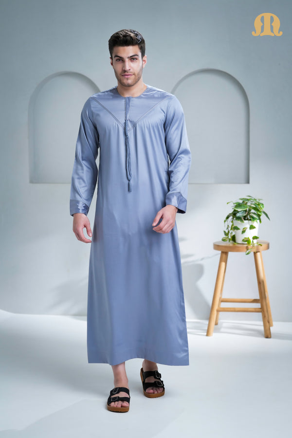 Boufal Emirati  Thobe L Grey 2.0 for Men