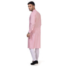 Pink Grazia Embroidered Kurta Set for Men - Mashroo